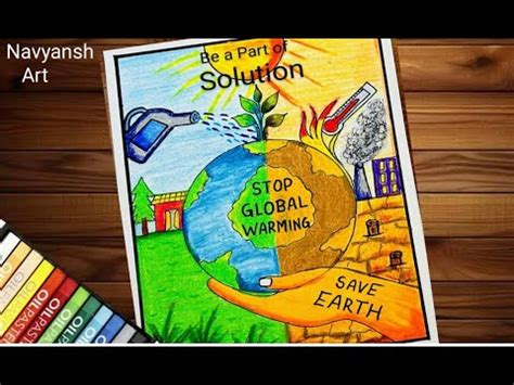 poster making ideas  global warming   effects  climate