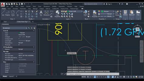 Total Length Lisp For Autocad Pipe Quantity Measure Youtube