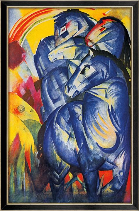 Franz Marc Bild Turm Der Blauen Pferde Gerahmt