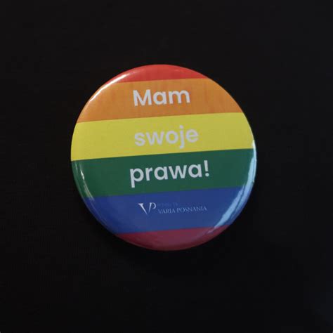 Przypinka Mam Swoje Prawa Fundacja Varia Posnania