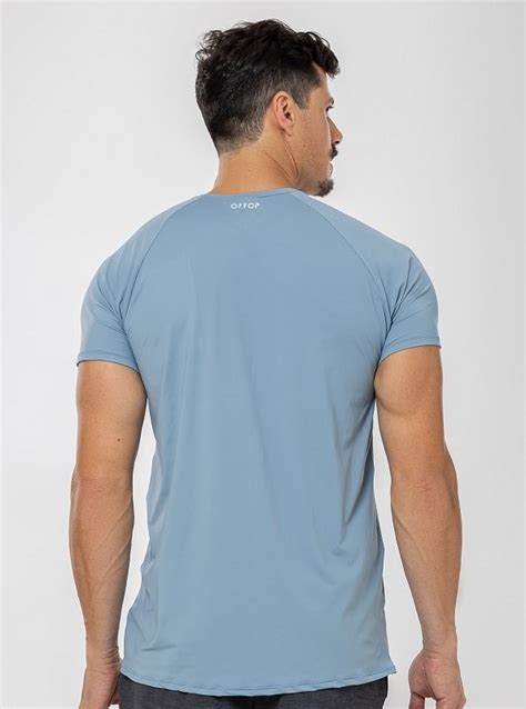 Camiseta Raglan Azul Claro