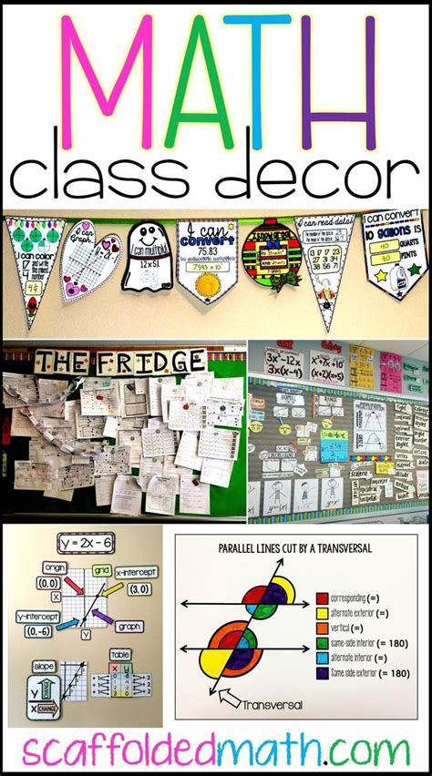 Math Classroom Decoration Ideas