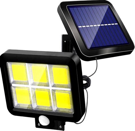 SOLARNA LAMPA Z CZUJNIKIEM RUCHU ZMIERZCHU LED COB PANEL SOLARNY