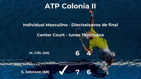 Resultados De Tenis En Directo Partido Steve Johnson Marin Cilic En