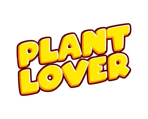 Frase de amante de plantas que amam a planta letras isoladas em vetor