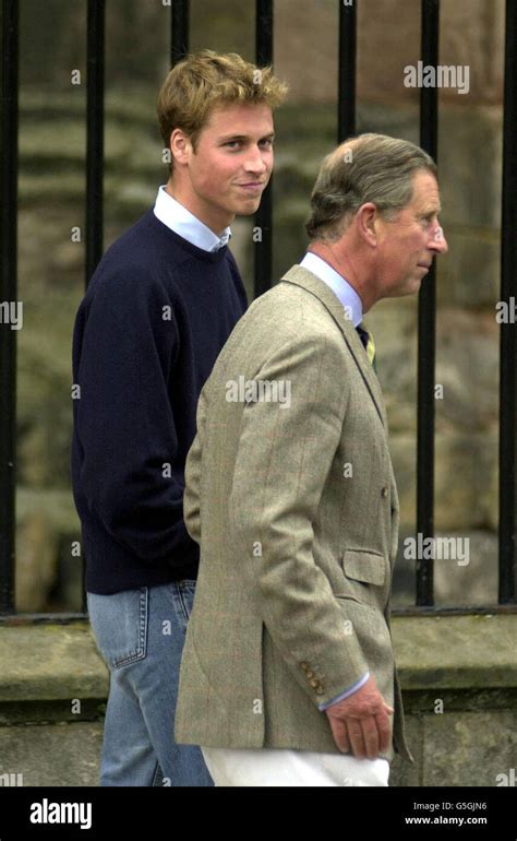 Prince William arriving at St. Andrews University, St. Andrews ...