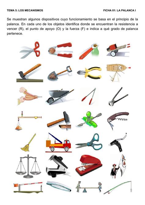 An Image Of Different Types Of Scissors And Other Objects In Spanish