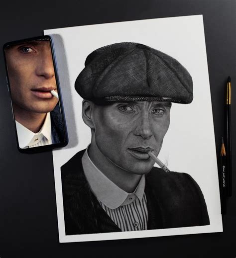 Thomas Shelby S Pencil Portrait And Comment If You Really Like