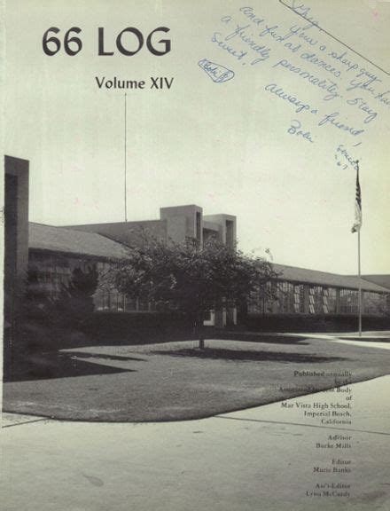 Explore 1966 Mar Vista High School Yearbook, Imperial Beach CA - Classmates