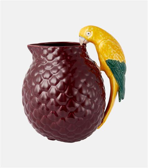 Amazonia Ceramic Pitcher In Multicoloured Bordallo Pinheiro Mytheresa