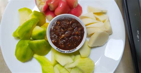 Resep Sambal Rujak Lotis Buah Enak Dan Mudah Cookpad