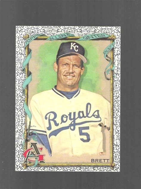 Topps Allen Ginter George Brett Sp Filigree Parallel Ebay