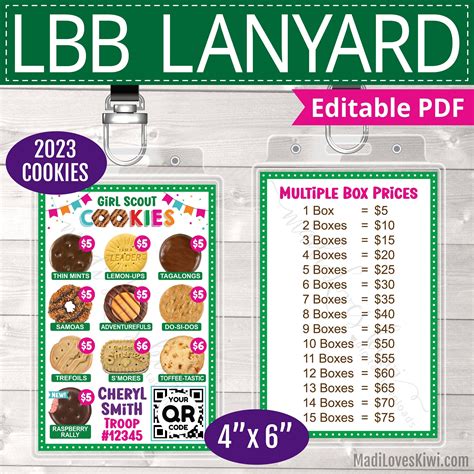 Girl Scout Cookie Booth Printable Abc Bakers Girl Scout Cookies