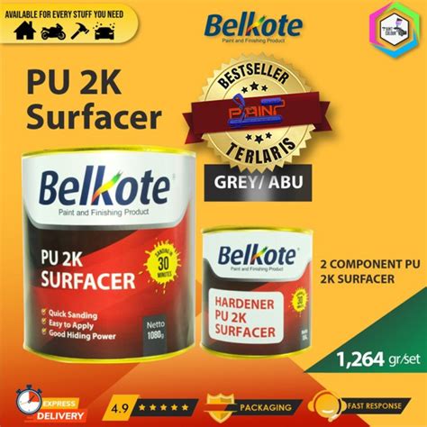 Jual Belkote Epoxy PU 2K Filler Surfacer Cat Dasar Epoksi 1kg Shopee