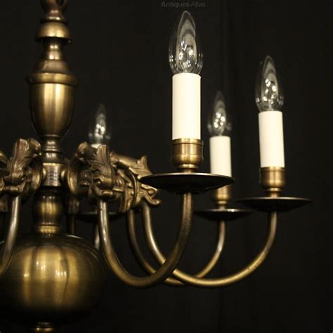 Antiques Atlas Flemish Oxidised Brass Arm Antique Chandelier