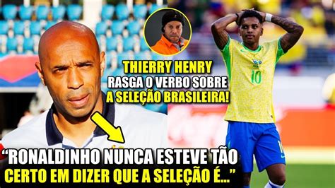 Eita Olha A Forte Opini O De Henry Sobre A Sele O Brasileira Youtube