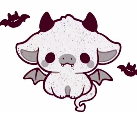 Gargoyle kawaii cow en 2023 Garabatos lindos Lindos dibujos fáciles