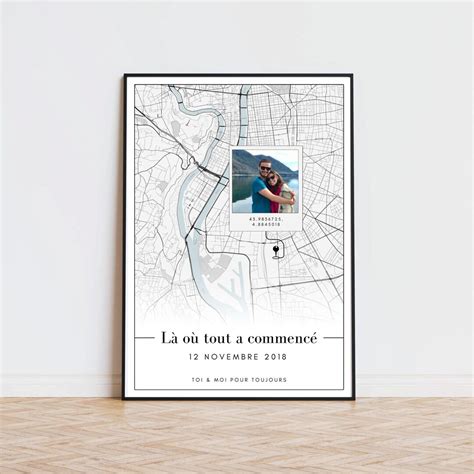 date  meeting place poster  gps coordinates city  etsy