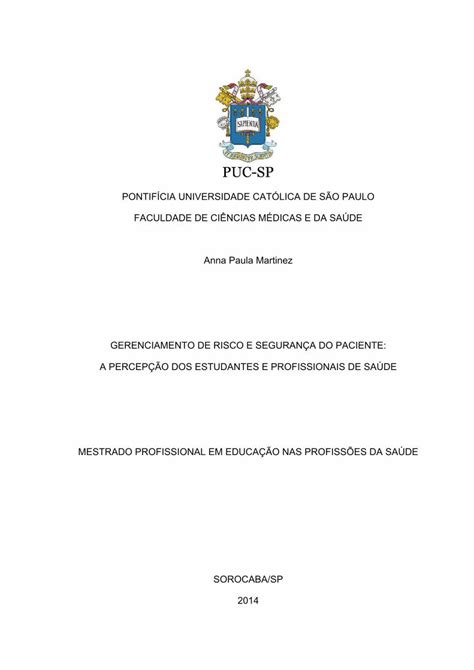 PDF PONTIFÍCIA UNIVERSIDADE CATÓLICA DE SÃO PAULO Paula Martinez