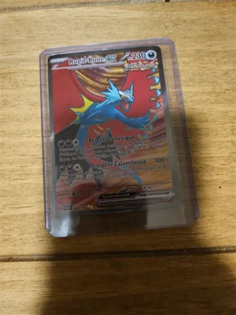 CARTE POKÉMON RUGIT LUNE EX 229 182 Full Art FA EV4 Faille Paradoxe