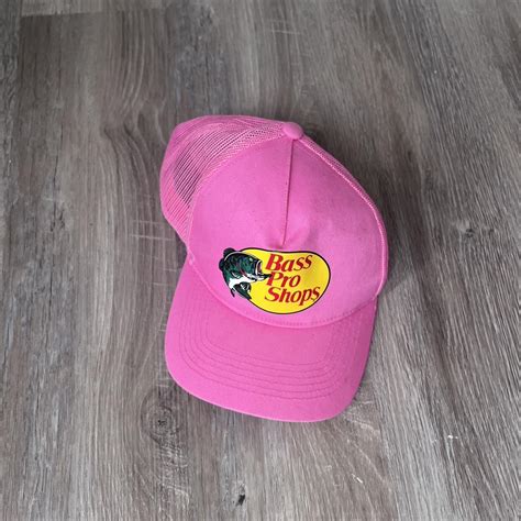 Pink Bass Pro Shop Hat Adjustable Depop