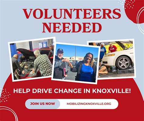 Mobilizing - Help us drive change in Knoxville! Whether you're an ASE