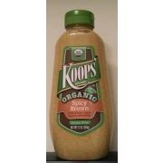 Koops Organic Spicy Brown Mustard Calories Nutrition Analysis More