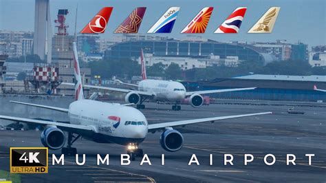 Mumbai Airport Monsoon Plane Spotting Mega Compilation 4k Youtube