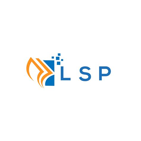 LSP credit repair accounting logo design on WHITE background. LSP ...