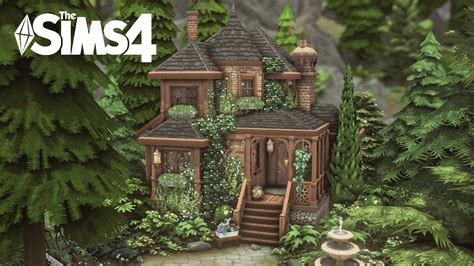 Woodland Witch Cottage Sims 4 Speed Build YouTube