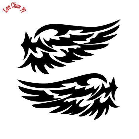 Jd152 Guardian Angel Wings Vinyl Decal Motorcycle Car Sticker For