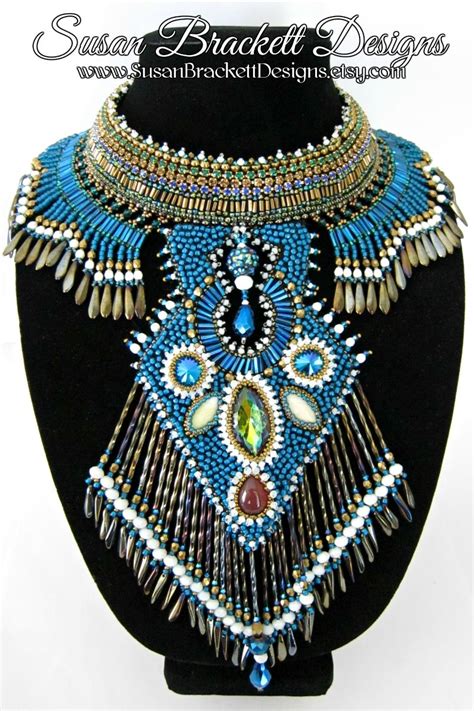 Statement Beaded Bib Necklace