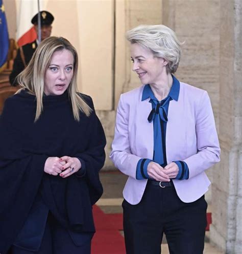 Giorgia Meloni Ursula Von Der Leyen Dago Fotogallery