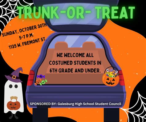 Trunk Or Treat At Galesburg High School Wgil 937 Fm And 1400 Am