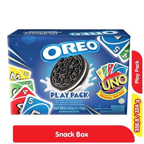 Oreo Play Pack Uno Snack Box Isi 3 Plus Kartu Uno Lazada Indonesia