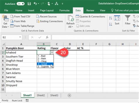 How to Create Drop-Down Lists Using Data Validation in Microsoft Excel