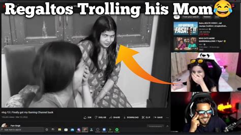 Mamba Krutika React On Rega Vlog Regaltos Trolling His Mom Funny