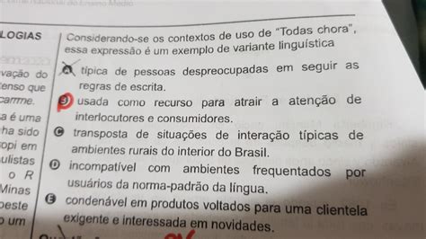 Me Ajuda Essa Quest O N Entendi Pq A Resposta Letra B Explica