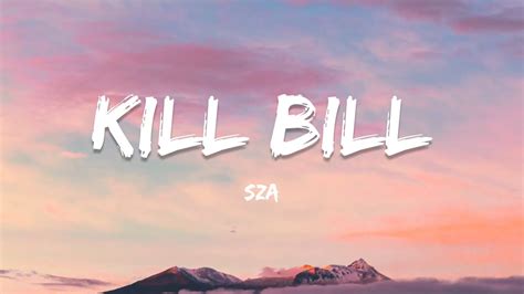 Sza Kill Bill Lyrics Ft Doja Cat Youtube