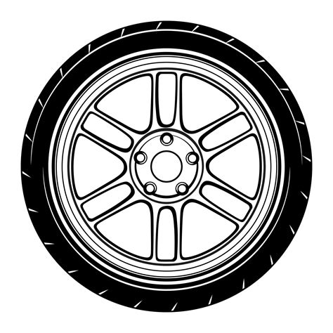 car wheel illustration  conceptual design  vector art  vecteezy