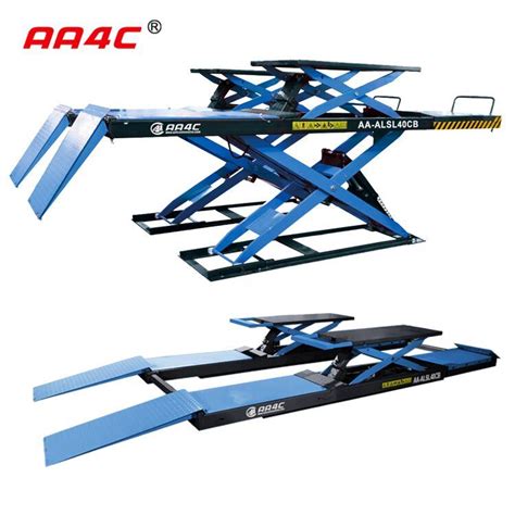 Aa C Low Profile Ultra Thin Alignment Scissor Lift Auto Lift Vehicle