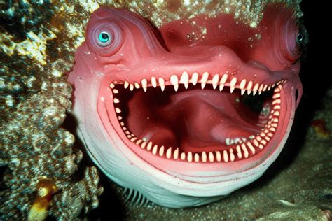 Deep Sea Creature with Large Teeth · Creative Fabrica