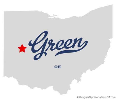 Map of Green, Shelby County, OH, Ohio