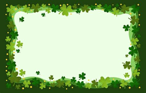 Shamrock Background Border 1971303 Vector Art At Vecteezy