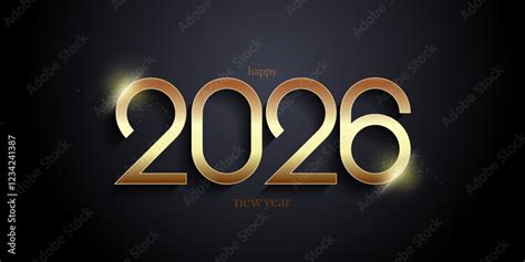 Happy new year 2026 design concept, Happy NewYear Greeting Card Number ...