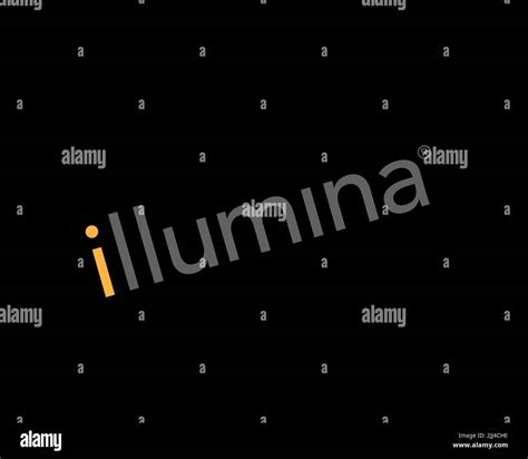 Illumina Inc. rotated logo, black background Stock Photo - Alamy