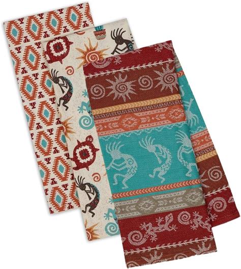 Amazon Kajaia Pcs Aztec Theme Kitchen Towels Southwestern Dish