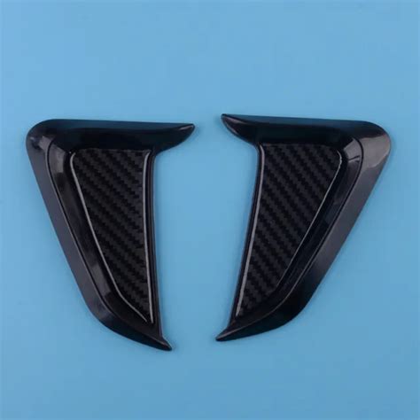 CARBON FIBER STYLE Car Side Body Marker Fender Air Wing Vent Trim Cover