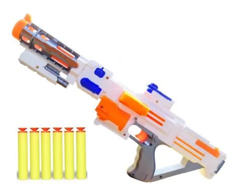 Pistola Nerf Arminha E 6 Dardos Tiro Ao Alvo Grande 45cm MercadoLivre