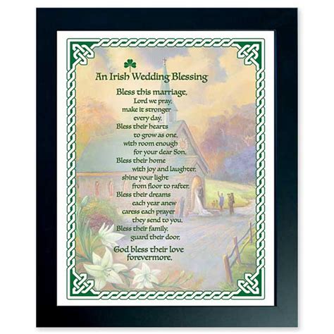 Irish Wedding Blessing Framed Print – The Catholic Gift Store